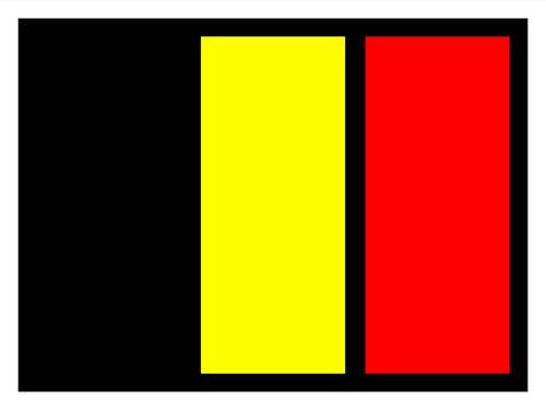 LAMPA Bunting lamp 581935 Décor lamp, LED flag logo in Belgian colors, 12 x 9cm, 24V, waterproof. 1.