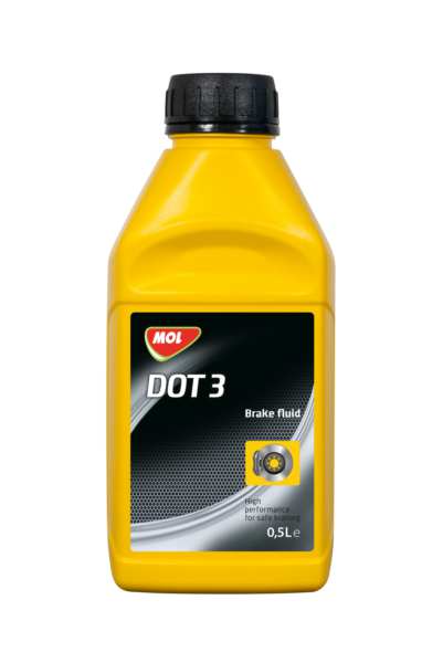 MOL Bremsflüssigkeit 159302 Synthetische DOT 3 Bremsflüssigkeit 0,5L, Siedepunkt 243oC Leistung, Zulassung: SAE J 1703, FMVSS 116, DOT 3, ISO4925 C3	
Kann aus Gründen der Qualitätssicherung nicht zurückgenommen werden!