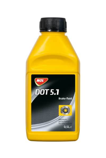 MOL Brake fluid 159305 Synthetic DOT 5.1 Brake Fluid 0.5L, boiling point 269OC power, approval: SAE J 1704/1703, FMVSS 116, DOT5.1/4/3, ISO 4925 C5-1
Cannot be taken back for quality assurance reasons!