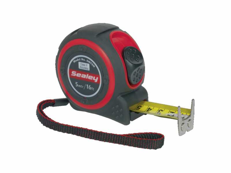 SEALEY Rollmeter 10549676 5 m, extrem langlebiges Zahnfleischdesign