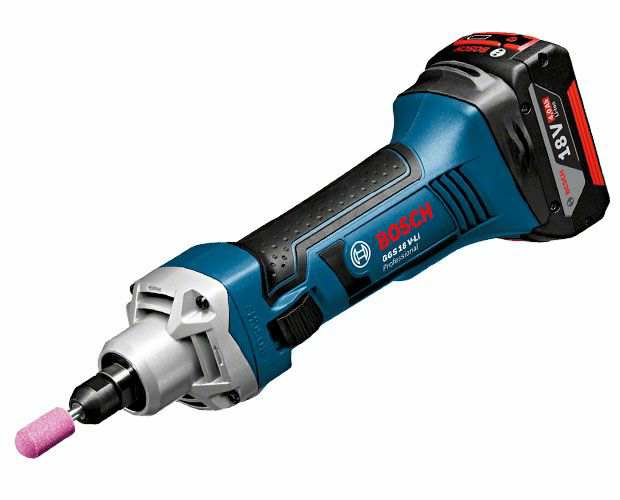 BOSCH Akku-Geradschleifer 733887 GGS 18V-LI, kompakte professionelle Batterie gerade Mahlung18v, 22000 Ford/min. Das Paket enthält keinen Akku und Ladegerät