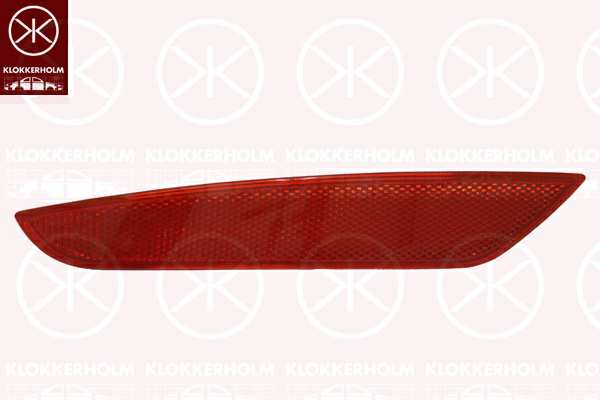 KLOKKERHOLM Rückstrahler 748574 Linke, hintere
Einbauseite: hinten links, Farbe: rot