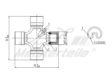 A.Z. MEISTERTEILE Kreuzgelenk 10591056 D: 27.02 mm. L: 92 mm. Seeger-Ring Dicke: 1.5 mm. mit Schmiernippel
Länge [mm]: 92, Einbaudurchmesser [mm]: 27 3.