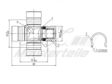 A.Z. MEISTERTEILE Kreuzgelenk 10591111 D: 30 mm. L: 55 mm. Seeger-Ring Dicke: 2.5 mm. mit Schmiernippel
Länge 1 [mm]: 58, Durchmesser 1 [mm]: 30, Gelenkart: Kreuzgelenk, Schmierung: mit Fettschmierung, Neuteil: 3.