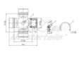 A.Z. MEISTERTEILE Kreuzgelenk 10591078 D: 30 mm. L: 55.1 mm. Seeger-Ring Dicke: 1.5 mm. mit Schmiernippel
Länge [mm]: 85, Einbaudurchmesser [mm]: 30, Länge 1 [mm]: 57 3.