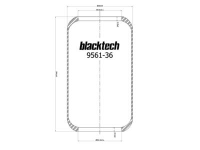 BLACKTECH Gummielement Luftfeder