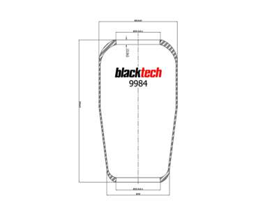 BLACKTECH Gummielement Luftfeder