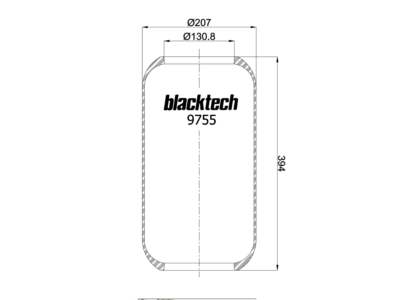 BLACKTECH Luftfeder-Gummielement (Anhänger)