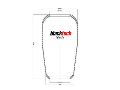 BLACKTECH Air spring rubber unit