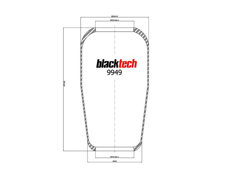 BLACKTECH Gummielement Luftfeder 10769581 Gewicht[kg]: 2,37, Organisationsnummer: AIT