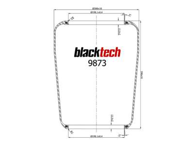 BLACKTECH Luftfeder-Gummielement (Anhänger)