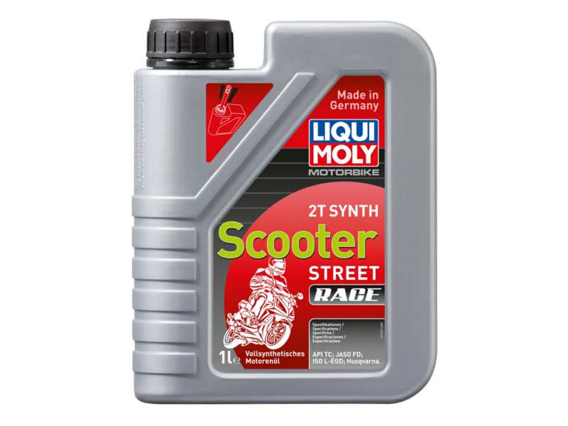 LIQUI-MOLY Motorenöl (Motorrad) 910746 Länge [cm]: 58, Inhalt [Liter]: 1, Gebindeart: Kanister, DIN/ISO: ISO L-EGD, Spezifikation nach API: TC, Spezifikation nach JASO: FD, Herstellerfreigabe: Husqvarna 
Inhalt [Liter]: 1, Gebindeart: Kanister, Spezifikation nach API: TC, Herstellerfreigabe: Husqvarna, DIN/ISO: ISO L-EGD, Spezifikation nach JASO: FD
Kann aus Gründen der Qualitätssicherung nicht zurückgenommen werden!