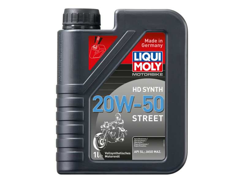 LIQUI-MOLY Motorenöl (Motorrad) 910744 Länge [cm]: 58, Inhalt [Liter]: 1, Gebindeart: Kanister, Viskositätsklasse nach SAE: 20W-50, Spezifikation nach API: SN+, Spezifikation nach JASO: MA2 
Inhalt [Liter]: 1, Gebindeart: Kanister, Viskositätsklasse nach SAE: 20W-50, Spezifikation nach API: SN+, Spezifikation nach JASO: MA2
Kann aus Gründen der Qualitätssicherung nicht zurückgenommen werden!