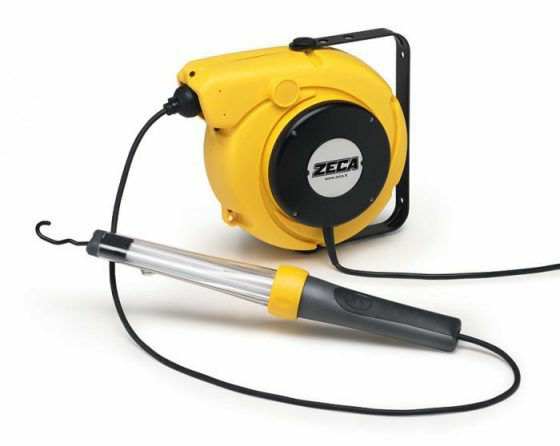 ZECA Kabeltrommel 10621497 Elektrisches Kabel, 15,5 Meter, Fluo -Montage -Lampe. 2G7-11W, 230 V. IP 55.