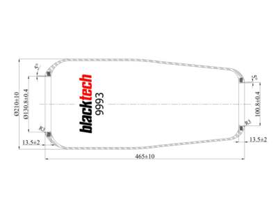 BLACKTECH Air spring rubber unit