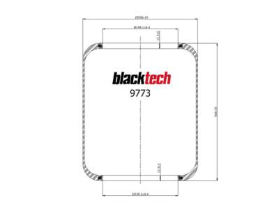 BLACKTECH Luftfeder-Gummielement (Anhänger)