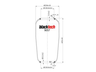 BLACKTECH Gummielement Luftfeder