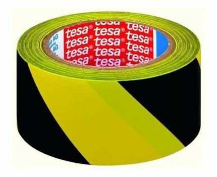 MIXED Bodenmarkierungsband 10664451 Testa Floor Marker. Schwarz Gelb. 33 m x 50 mm