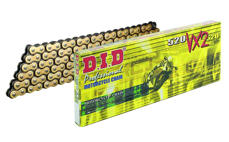 DID Drive chain 374198 PRO-STREET X-RING VX, Street/Supersport/Adventure/Rally/Enduro/ATV, gold/black
