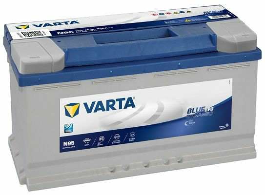 VARTA Batterie 10710575 Spannung [V]: 12, Batterie-Kapazität [Ah]: 95, Kälteprüfstrom EN [A]: 850, Polanordnung: 0, Bodenleistenausführung: B13, Länge [mm]: 353, Breite [mm]: 175, Höhe [mm]: 190 Technische Information: Erfüllt als Originalersatzteil alle Kriterien der Automobilhersteller. Bereit für Start-Stopp-Systeme der Einstiegsklasse Entspricht höchsten deutschen Qualitätsstandards Patentiertes PowerFrame® Gitter für zuverlässige Startleistung, schnelle Ladefähigkeit und hohe Erfüllt als Originalersatzteil alle Kr