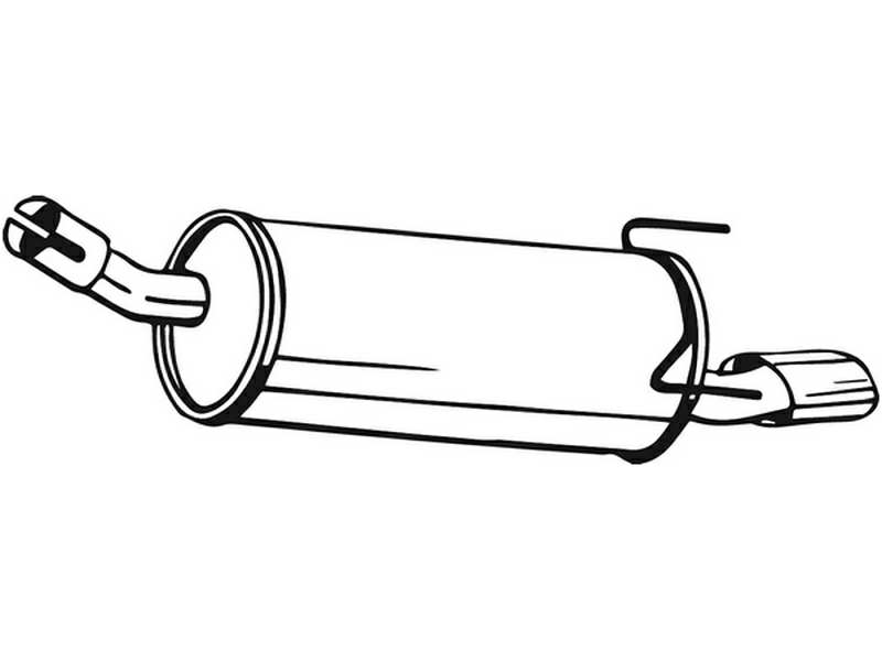 BOSAL Auspufftopf 550795 hintere
zusätzlich benötigte Artikel siehe Zubehörliste: 1.