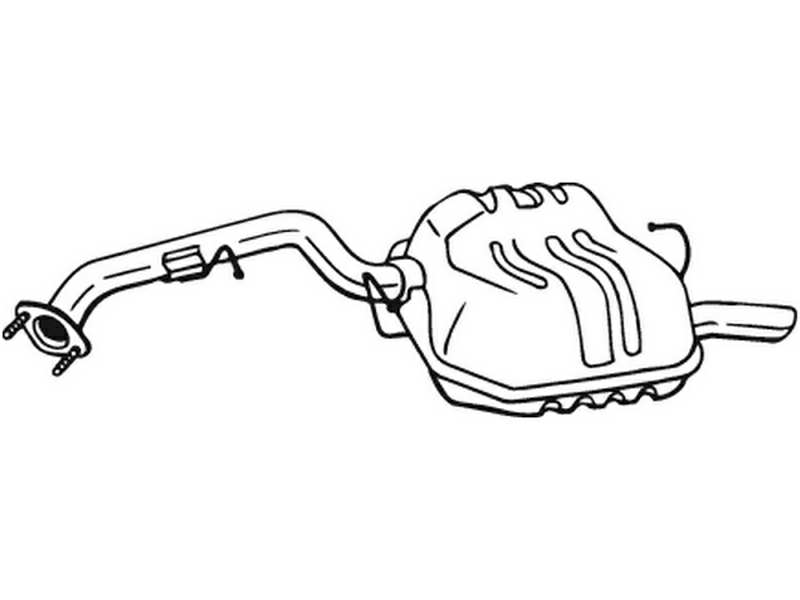 BOSAL Auspufftopf 550911 hintere
zusätzlich benötigte Artikel siehe Zubehörliste: 1.