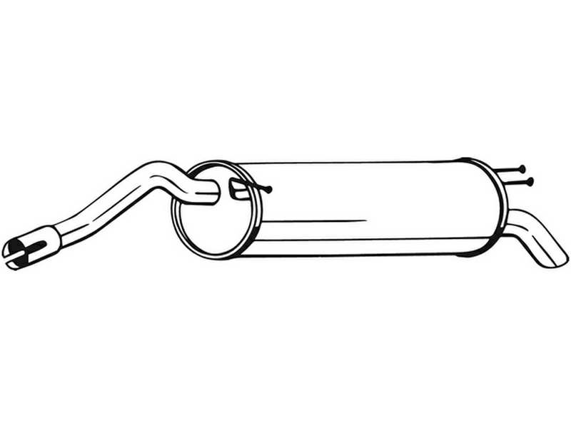 BOSAL Auspufftopf 550607 hintere
zusätzlich benötigte Artikel siehe Zubehörliste: 1.