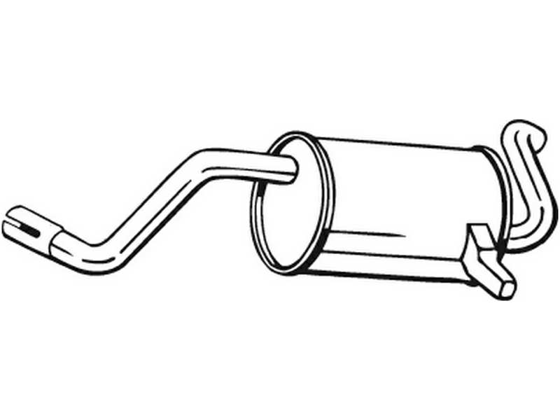 BOSAL Auspufftopf 550982 hintere
zusätzlich benötigte Artikel siehe Zubehörliste: 1.