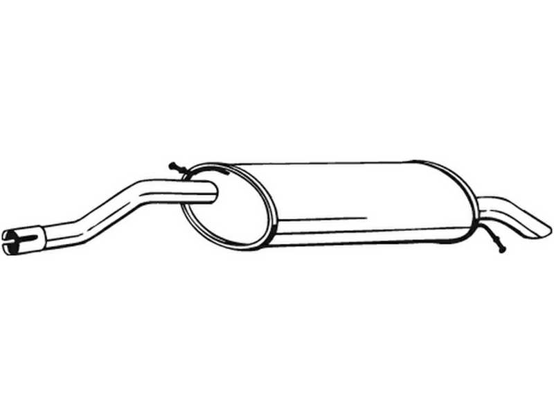 BOSAL Auspufftopf 550755 hintere
zusätzlich benötigte Artikel siehe Zubehörliste: 1.