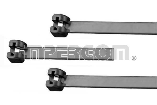 IMPERGOM Cable ties 772092 Weight [g]: 0,6, Specification: Confezione 100 pz, Colour: Black, Length [mm]: 140, Width [mm]: 3,5 
Colour: Black, Length [mm]: 140, Width [mm]: 3,5