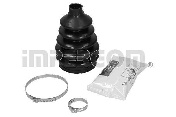 IMPERGOM Drive shaft boot 774022 Outer
Fitting Position: Wheel Side, Material: Elastomer, Clamp manufacturer: OETIKER, Length [mm]: 127, Inner Diameter 1 [mm]: 22, Inner Diameter 2 [mm]: 72