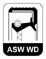 ELRING Wellendichtring, Differential 11017499 Innendurchmesser [mm]: 45, Außendurchmesser [mm]: 65, Höhe [mm]: 9, Bauart Radialwellendichtring: ASW, Drallart: Wechseldrall, Material: ACM (Polyacryl-Kautschuk), Staubschutz: mit Staubschutzlippe 1.