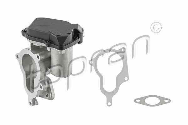 HANS-PRIES EGR valve 11020563 Operating Mode: Electric, Number of pins: 6, Connector Shape: D-shaped, Observe the vehicle manufacturer specifications: , New Part: , Used part return not required: , Supplementary Article/Supplementary Info: with gaskets/seals, Number of seals: 2