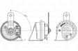 BOSCH Horn 10130215 Betriebsart: elektrisch-pneumatisch, Nennspannung [V]: 12, Leistungsaufnahme [W]: 60, Frequenzbereich [Hz]: 510 Technische Information: Bei Bedarf Anschlussstecker und Halter anpassen 3.