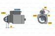 BOSCH Starter 10163486 new
Voltage [V]: 12, Rated Power [kW]: 1,4, Number of mounting bores: 3, Number of threaded holes: 0, Number of Teeth: 10, Clamp: 50, 30, Flange Diameter [mm]: 56, Rotation Direction: Clockwise rotation, Pinion Rest Position [mm]: -4,5, Starter Type: Self-supporting, Bore Diameter [mm]: 10, Bore Diameter 2 [mm]: 10,5, Bore O 3 [mm]: 10,5, Length [mm]: 214, Position/Degree: rechts, Mounting Angle [degrees]: 42, Jaw opening angle measurement [Degree]: 123, Fastening hole angle measurement [Degree 2.