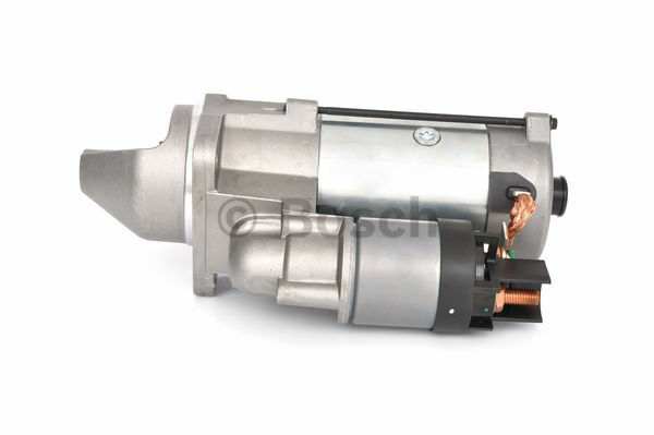 BOSCH Starter 10163541 new
Voltage [V]: 24, Rated Power [kW]: 4,3, Number of mounting bores: 3, Number of thread bores: 0, Number of Teeth: 10, Clamp: 50, 30, Flange O [mm]: 89, Rotation Direction: Clockwise rotation, Pinion Rest Position [mm]: 27, Starter Type: Self-supporting, Bore O [mm]: 11, Bore O 2 [mm]: 11, Bore O 3 [mm]: 11, Length [mm]: 302, Position / Degree: rechts, Connecting Angle [Degree]: 45, Jaw opening angle measurement [Degree]: 137, Fastening hole angle measurement [Degree]: 45 1.