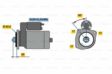 BOSCH Starter 487557 new
Voltage [V]: 24, Rated Power [kW]: 5,5, Number of Teeth: 10, Number of mounting bores: 3, Flange O [mm]: 91,8, Plug Type ID: B+(M10)/50, New Part: , Rotation Direction: Clockwise rotation 2.