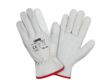 LAMPA Labour safety gloves 11025521 Cohale, white, size 10, thickness: 1.1-1.30 mm, split skin back, approval: CE EN 388 - EN 420 1.