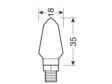 LAMPA Blinker für Motorräder (universal) 11025712 Micro, LED, Rauch gelöschtes Objektiv / Gelbe Glühbirne, Schwarzes Haus, E -Zeichen, 35x18mm 2.