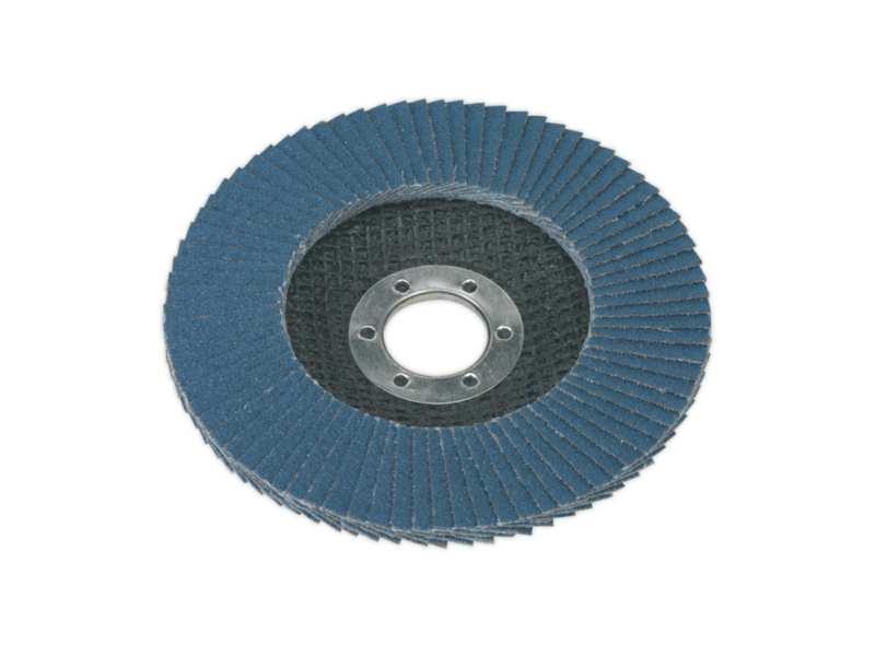 SEALEY Grinding wheel 11025804 D: 115mm, Circonium Winged Dial for Waterproofing, Rust, Welding Preparation, Welding: 22mm, 60Grit