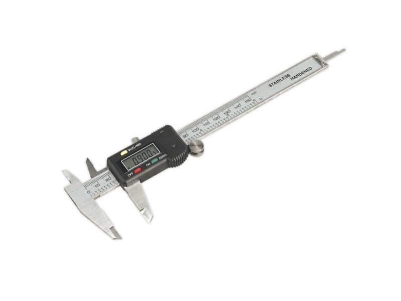 SEALEY Caliper 11025915 Measurement range: 0-150mm, accuracy <100 mm: ± 0.02 mm (0.001 "), accuracy> 100 mm: ± 0.03 mm (0.001")