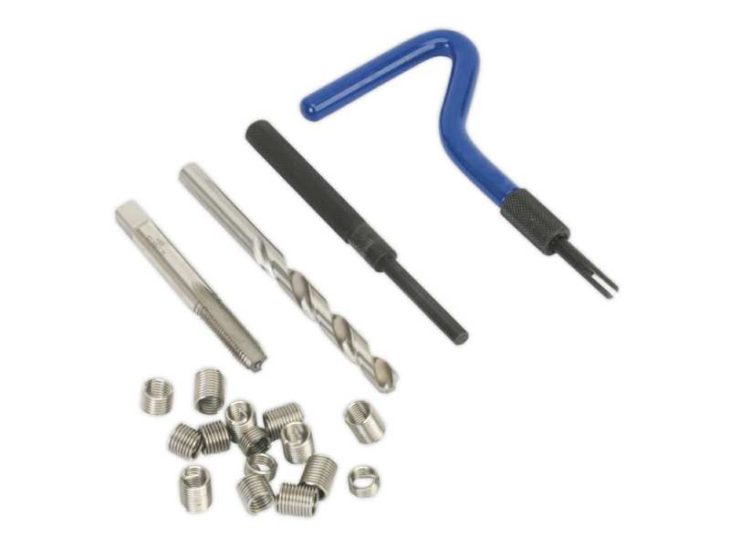 SEALEY Thread repair set 11025881 Not rentable, just for sale! Dimensions: m10 x 1.5mm, insertal passage: 7.5, 15mm x3, 11mm x4
Cannot be taken back for quality assurance reasons!