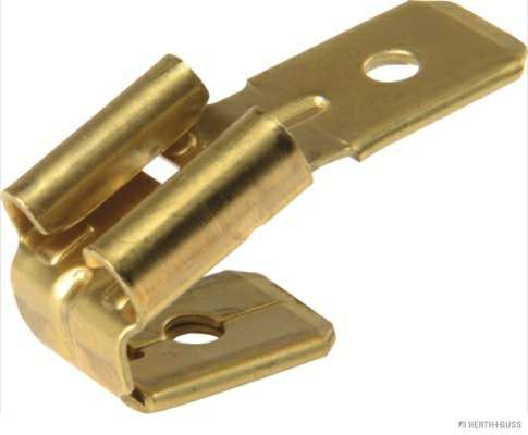 ELPARTS Plug distributor 11026077 10 pcs/blister
Plug Type: Blade Terminal, Blade Terminal Sleeve, DIN / ISO: 46244-1, Socket Width [mm]: 6,3, Socket Height [mm]: 0,8, Connector type: 3 x 6,3 mm, Material: Brass, Surface: Blank, Packing Type: Blister Pack 1.