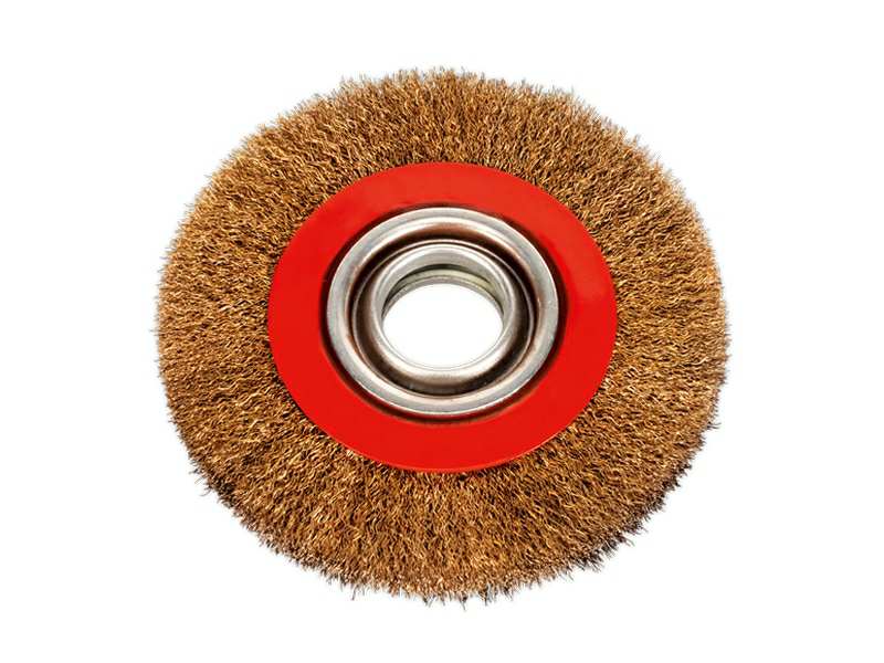 SEALEY Wire brush disc 11025811 Size: D150 x 20mm, hole: 13mm, brass coated