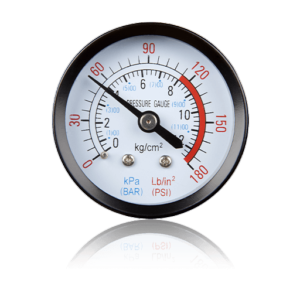 Compressed air pressure gauge