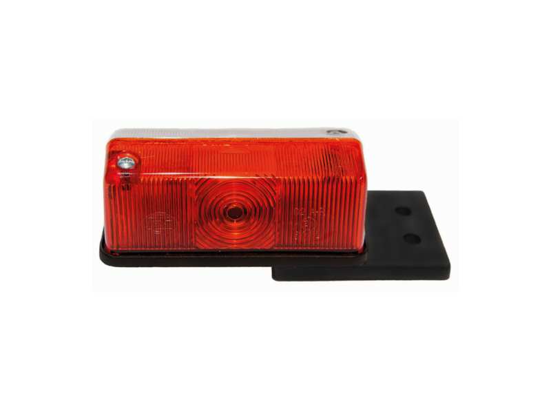 DASTERI Width lamp (side-signal) 11049858 Bilateral, 2 functional, red, white, bulb: R5W, 12/24V, 1x5W, ECE: E2-8700, Protection: IP67, Connecting: Holder, 10 pcs/Package 1.