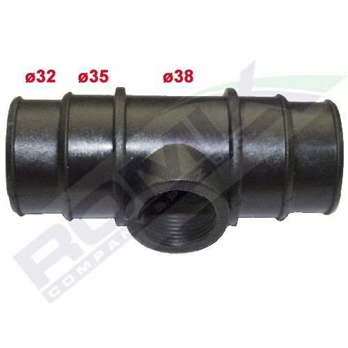 ROMIX Rohrverbinder 10628371 Universell, T-förmig/reduzieren mit Gewindeverbindung: M22, 32/35/38 mm, 5 PCs/Pack