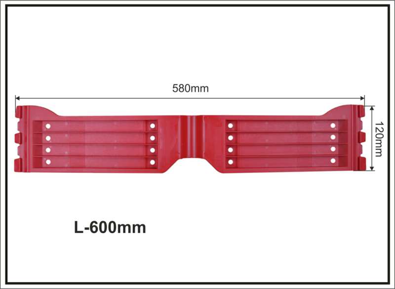 A.Z. MEISTERTEILE Faltplatte 11054368 Kunststoff. Versus L-600mm. Größe: 120 x 20 x 580 mm. 1 Stk.