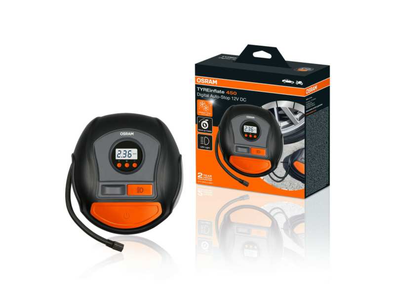 OSRAM Auto-Kompressor 11056714 Gewicht [kg]: 0,684, Höhe [mm]: 219, Länge [mm]: 200, Anzeige: mit digitaler Anzeige, Netzspannung (AC) [V]: 12 V, Reifenfüllerausführung: mobil, mit Schlauchanschluss zur Druckluftstation, Breite [mm]: 88, Anzeigegenauigkeit [bar]: 0,1, Betriebsdruck von [bar]: 0, Betriebsdruck bis [bar]: 6,9 
Höhe [mm]: 219, Länge [mm]: 200, Anzeige: mit digitaler Anzeige, Netzspannung (AC) [V]: 12 V, Reifenfüllerausführung: mobil, mit Schlauchanschluss zur Druckluftstation, Breite [mm]: 88, Anzeigegenauigkei