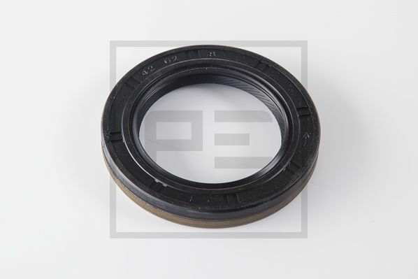 PE AUTOMOTIVE Transmission gear seal 10996087 Inner diameter [mm]: 42, Outer diameter [mm]: 62, Height [mm]: 8, Radial Shaft Seal Design: B1BASLLD, Material: ACM (Polyacrylate), Weight [kg]: 0,022